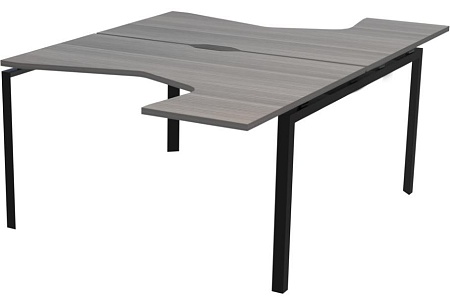 Бенч эргономичный на 2 рабочих места на металлокаркасе НТМП.П.Б2-060