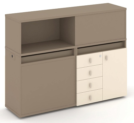 Набор №16. Тумба двойная + низкая надставка ES.NB.2N-16