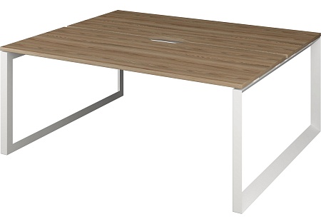 Бенч двойной на 2 рабочих места на металлокаркасе НТМП.О.Б2-180