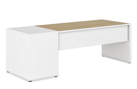 Стол с тумбой приставной, правый CLF118DX