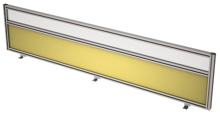 Барьер фронтальный в алюминевом профиле, вставка с...