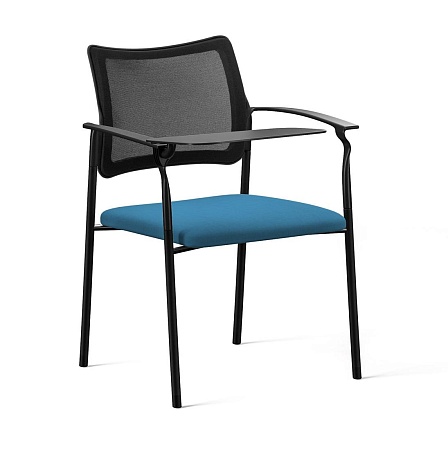 Кресло стол, ч.опор Pinko Mesh 4legs black Kiton 08 Arms+WT