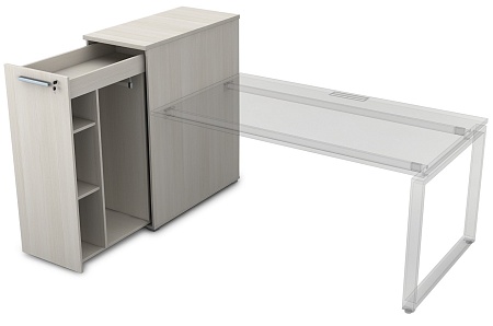 Тумба с выкатной секцией высокая 9Т.029