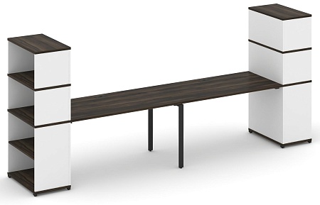 Рабочая станция с опорными стеллажами с надставкой высокой CN.ORS-215