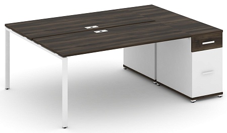 Рабочая станция с одной опорной тумбой CN.DRS-408 B/W