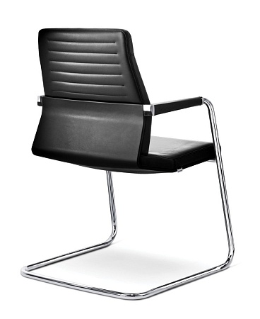 VINTAGE Кресло на полозьях ЧЕРНЫЙ/ХРОМ 56V0 0781000012 2324 3217 707324 810000