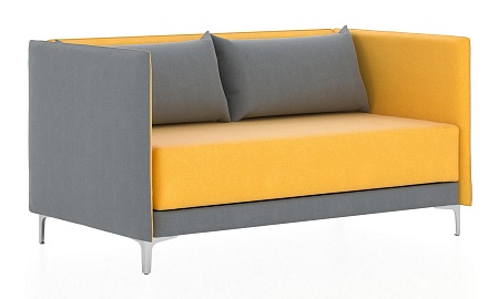 2-х местный диван низкий ГРАФИТ Н