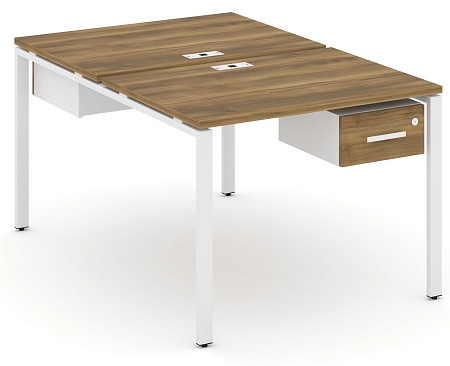 Рабочая станция двух сторонняя с подвесными тумбами на 2 места CN.DRS-109 B/W