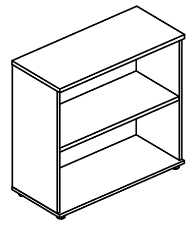 Стеллаж низкий (топ ДСП) МР 9450