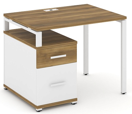 Стол письменный с одной опорной тумбой CN.SP-306 B/W