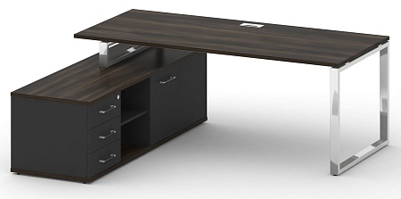 Стол руководителя с опорной греденцией , левый SK.SRG-200 (L)