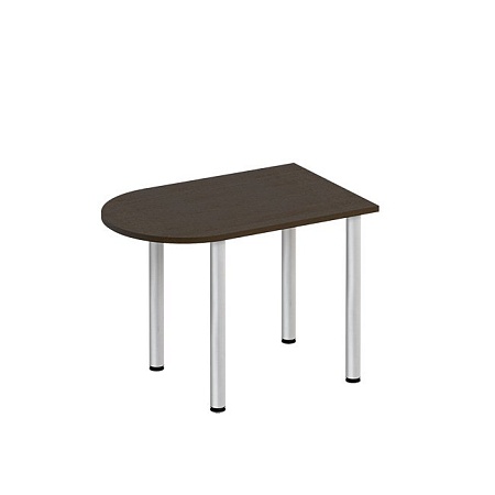 Стол письменный полукруглый на хромированных опорах ФР 2104