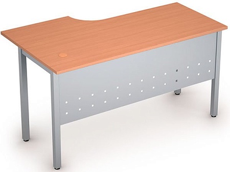 Стол на металлических опорах, экран металл 2МК.146R