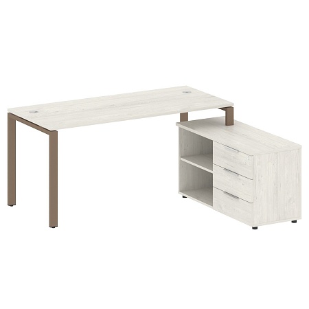 Рабочая станция с опорной тумбой правая БП.РС-СТС -2.4 Пр