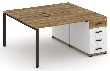 Рабочая станция с одной опорной тумбой CN.DRS-402 B/W