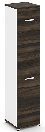 Шкаф одна узкая секция, 5 ниш (фасад ЛДСП на 4 ниши + фасад ЛДСП,  на 1 нишу) CN.STU-517  B/W