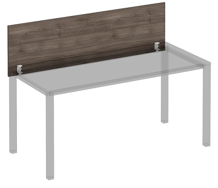 Экран для стола 160 на белом каркасе КФ с кронштей...