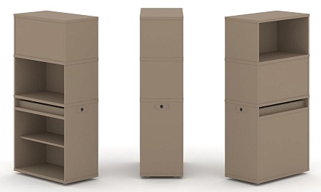 Набор №1. Тумба одиночная + высокая надставка ES.NB.1V-1