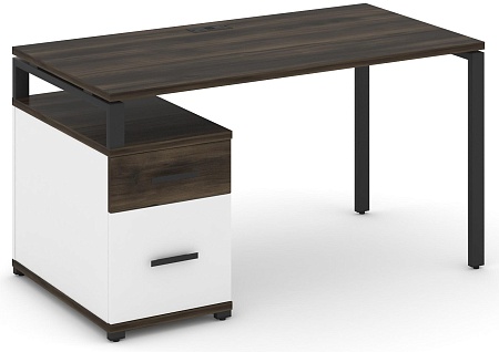 Стол письменный с одной опорной тумбой CN.SP-307 B/W