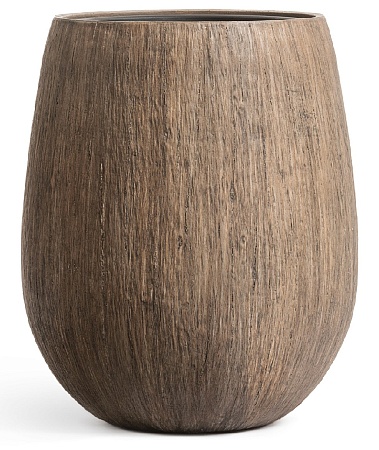 Кашпо TREEZ Effectory Wood Округлая чаша Светлый д...