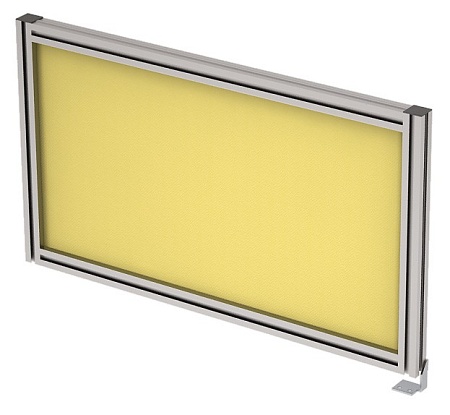 Барьер боковой в алюминевом профиле, вставка ткань...