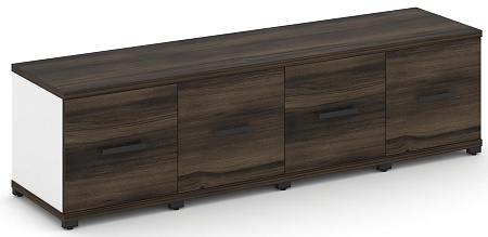 Шкаф пять узких секций, 1 ниша (4 фасада ЛДСП, 1 ниша) CN.STU-143 B/W