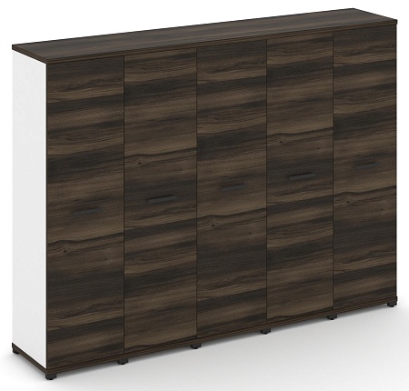 Шкаф пять узких секций, 4 ниши (5 фасадов ЛДСП, 4 ниши) CN.STU-456 B/W