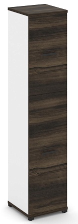 Шкаф одна узкая секция, 5 ниш  фасад ЛДСП  на 3 ниши + фасад ЛДСП, на 2 ниши) CN.STU-515 B/W