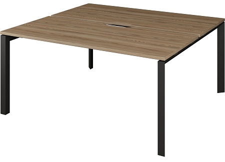 Бенч двойной на 2 рабочих места на металлокаркасе НТМП.П.Б2-140