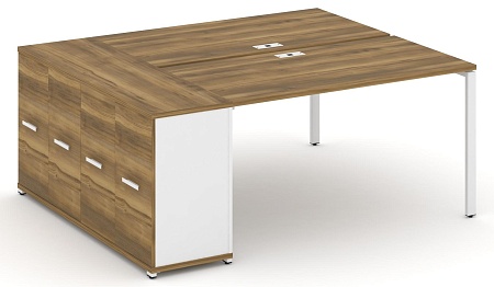 Рабочая станция с опорным распашным шкафом CN.DRS-219 B/W