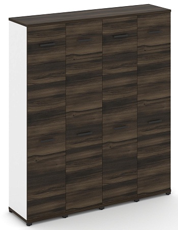 Шкаф четыре узкие секции, 5 ниш (4 фасада ЛДСП, 4 ниши + 4 фасада ЛДСП,  1 ниша) CN.STU-547  B/W