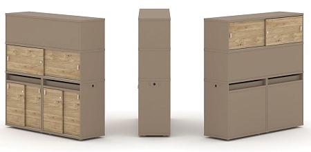 Набор №9. Тумба двойная + высокая надставка ES.NB.2V-9