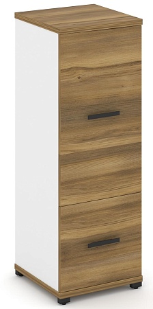 Шкаф одна узкая секция, 3 ниши (фасад ЛДСП, 1 ниша + фасад ЛДСП, 2 ниши) CN.STU-312 B/W