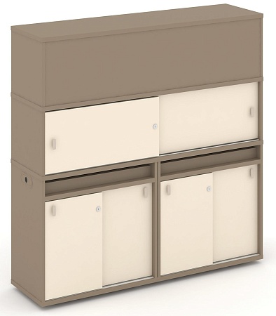 Набор №9. Тумба двойная + высокая надставка ES.NB.2V-9