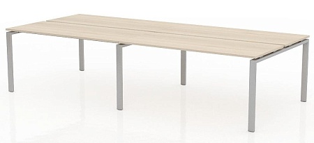 Линейная бенч-система на 4 рабочих места с пропусками для кабеля ТН314ТР-2х2+ТН314К-22_ПР