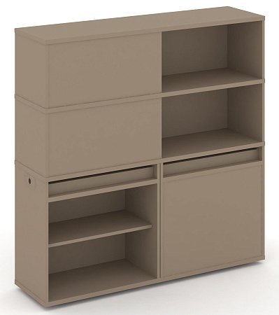 Набор №16. Тумба двойная + высокая надставка ES.NB.2V-16