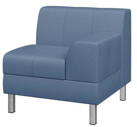 Секция одноместная с левым подлокотником FL1L-1