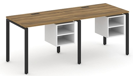 Рабочая станция односторонняя с подвесными тумбами на 2 места CN.ORS-105