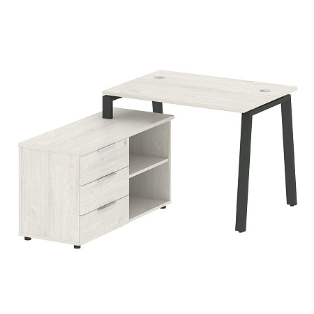 Рабочая станция на А-образном м/к с опорной тумбой левая БА.РС-СТС-2.1 Л