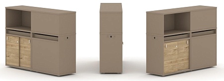 Набор №20. Тумба двойная + низкая надставка ES.NB.2N-20