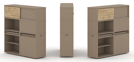 Набор №29. Тумба двойная + высокая надставка ES.NB.2V-29