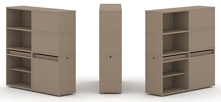 Набор №17. Тумба двойная + высокая надставка ES.NB.2V-17