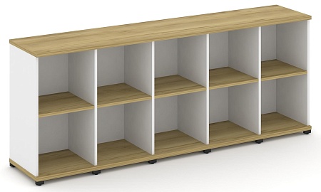 Стеллаж пять узких секций, 2 ниши CN.STU-250