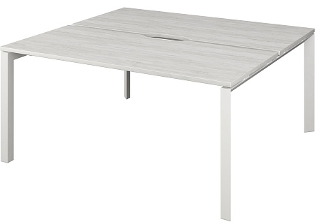 Бенч двойной на 2 рабочих места на металлокаркасе НТМП.П.Б2-140