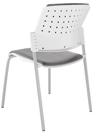 MOVIE Стул, каркас Серый, Пластик Белый ЦБ-00011497