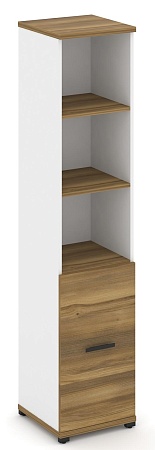 Шкаф одна узкая секция, 5 ниш ( фасад ЛДСП  на 2 ниши) CN.STU-511 B/W