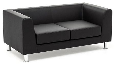 Диван 2м иск.кожа металл EVA 2 Dollaro 501 black