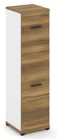 Шкаф одна узкая секция, 4 ниши (фасад ЛДСП, 3 ниши + фасад ЛДСП,  1 нишу) CN.STU-414 B/W