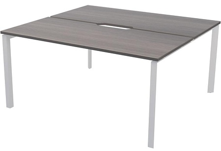 Бенч двойной на 2 рабочих места на металлокаркасе НТМП.П.Б2-160