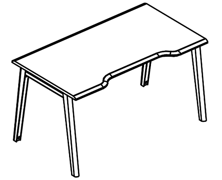 Стол эргономичный  МР Б1Б 023.03